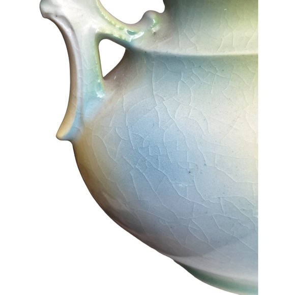 💕 SOLD 💕 ROYAL BRUXONIA Double-Handled Early 1900s ANTIQUE Swan Vase Austria - Picture 10 of 14